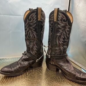 Dan Post men 7.5 exotic spur cowboy boots